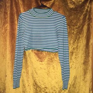 Turtle Neck Striped Sweater